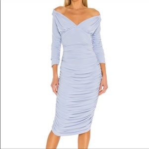 Norma Kamali Tara dress light blue